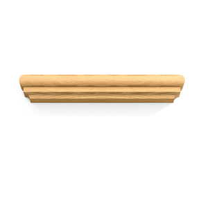 Classical style pilaster capital applique from solid wood